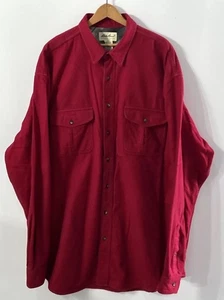 Eddie Bauer Men's Chamois Flannel L/S Shirt Button Up Pockets Sz 2XLT XXL Tall - Picture 1 of 7