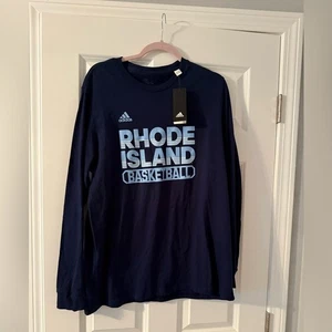 NWT Adidas | Rhode Island Basketball Long Sleeve Navy Shirt | Size XL - Picture 1 of 7