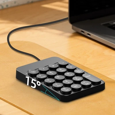 USB Numeric Keypad Slim Numpad for Accurate Calculations on Desktop Laptop - Image 1 of 4