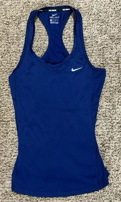 Nike Dri-Fit Chaleco Mujer Talla XS Azul Ropa Activa Deportes Gimnasio Correr Correa Top Foto 1 de 4