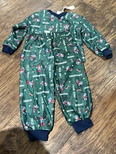 Football Pajama Set Size 4T Boys Circo Long Sleeve Green Bears - Picture 1 of 2
