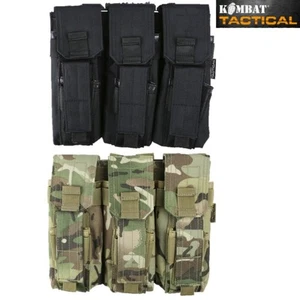 TACTICAL TRIPLE MAG POUCH WITH PISTOL MAG PAINTBALLING AIRSOFT ARMY MTP WEBBING - Bild 1 von 6