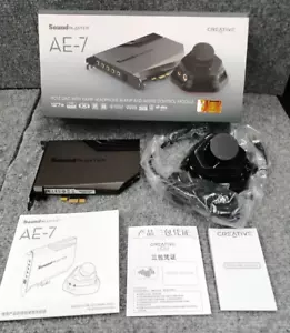 Creative SB1800 Sound Blaster AE-7 Black Working Tracking from Japan - Picture 1 of 12