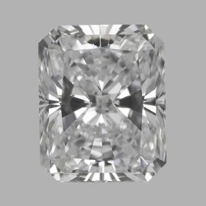 9 X 7 MM 2,45 quilates casi blanco radiante corte moissanita suelta para anillo - Imagen 1 de 2