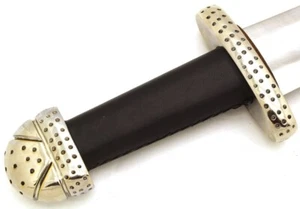 Viking Sword 10 Century Danish Viking Sword Wooden Fur Leather Sheath - Picture 1 of 5