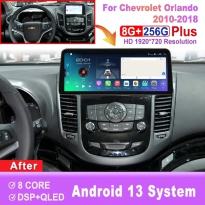 12.3 inch Screen Android Car Radio For Chevrolet Orlando 2010-2018 GPS Carplay - Image 1 of 4