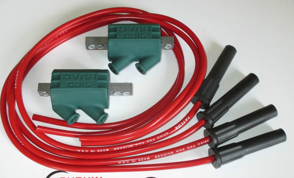 Honda CBR600 F1 F2 3 ohm Dyna Ignition Coils DC1-1 & Taylor Leads Red - Image 1 of 1