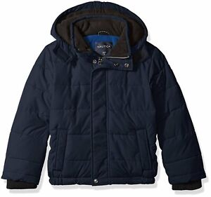 Nautica Boys' Signature Bubble Jacket With Storm Cuffs (4-7X)  MSRP $100.00