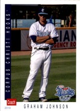 2019 Corpus Christi Hooks Grandstand #16 Graham Johnson Pitching Coach Card