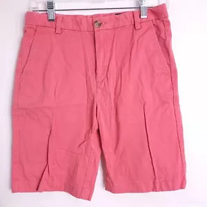 Vineyard Vines Cotton Blend Flat Front Chino Short Red Boy's sz 18 - Picture 1 of 6