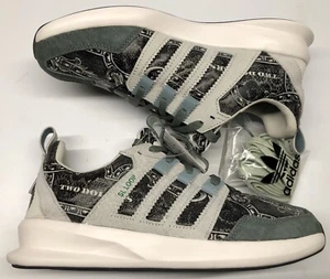 adidas SL Loop Runner Independant Currency Wish Money Green White C77293 Sz 8 - Picture 1 of 9
