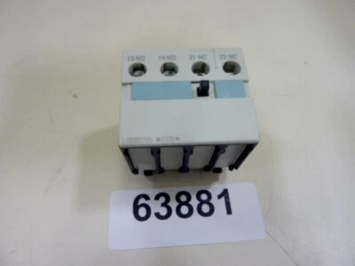 SIEMENS Auxiliary Contact Block 3RH1921-1LA11 Used #63881 - Imagem 1 de 3