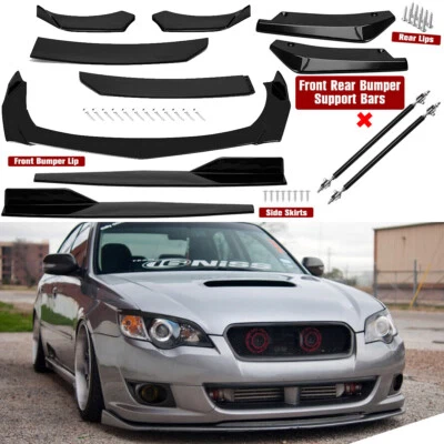 For Subaru Legacy/ Front Rear Bumper Lip Spoiler Splitter Body Kit Side-Skirt Foto 1 de 4