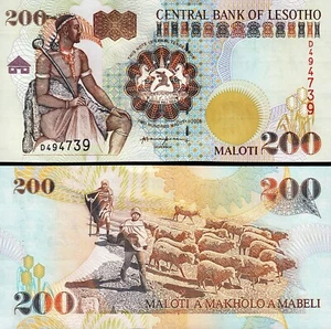 Lesotho 200 Maloti 2001, UNC, P-20b - Picture 1 of 3