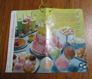 VINTAGE 1960'S RECIPES/MAKING OLD-FASHIONED ICE CREAM & FROZEN DESSERTS~15 PG. - Picture 1 of 5