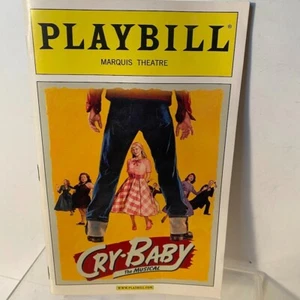 CRY BABY Broadway Musical NOCHE DE APERTURA Playbill y ¡ENTRADA DE VISTA PREVIA FINAL! - Imagen 1 de 2