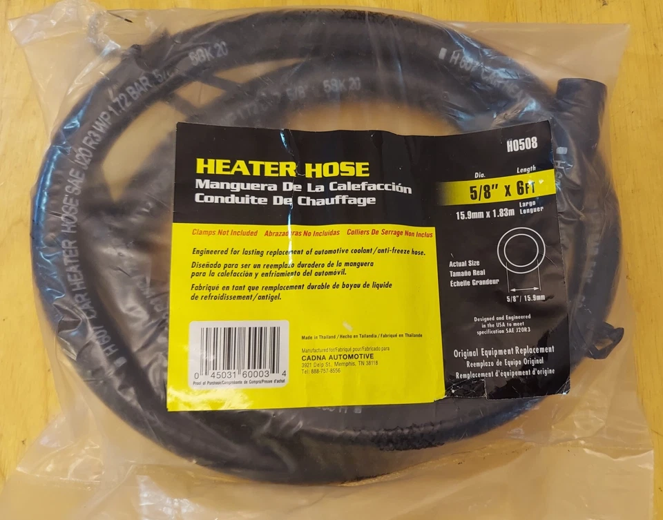 Manguera de calefacción H0508 5/8" X 6 pies Foto 1 de 2