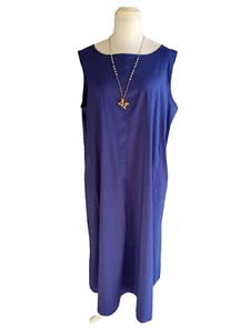 🌟MARINA RINALDI COTTON Dress PLUS size (MR 27) US W18--It56_De48_Fr52_Gb16 - Picture 1 of 24