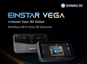 Einstar VEGA 3D Scanner (Titanium Gray) Wireless, Dual Tech, Case & Accessories - Picture 1 of 11