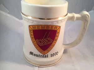 Vintage 1970 Credit Union Executives Society Coffee Mug/Stein Montreal Member - Picture 1 of 9