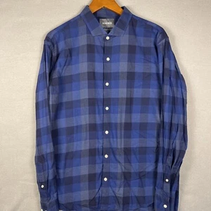 Bonobos Shirt Men’s XL Blue Plaid Slim Fit Button Soft Cotton - Picture 1 of 12