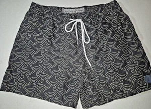Indigenous Freedom for the People Herren XL schwarz-weiß gemusterte Badehose - Bild 1 von 7