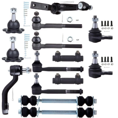 14Pcs Tie Rod Ends Ball Joints Sway Bar Links For 88-92 Chevy & GMC K1500 4WD - Изображение 1 из 4