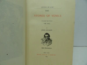 Complete Works of John Ruskin Stones of Venice Volume 3 of De Luxe Edition 1894 - Picture 1 of 7
