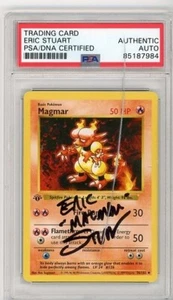 Juego base regular losa dañada PSA firmado Eric Stuart Magmar 036/102 (sin sombras) - Imagen 1 de 2