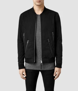 Nueva Chaqueta Bombardero All Saints Breckon Talla XS Para Hombre ¡Rara! - Imagen 1 de 3