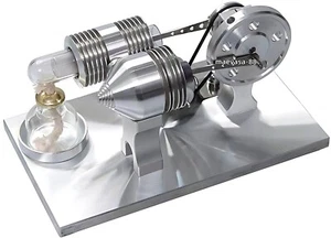 All Metal Stirling Engine Motor Kit that Works Science Experiment Adult Kid Gift - Picture 1 of 5