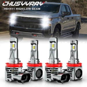 For 2022 2023 Silverado 1500 2500 WT Custom Trail Boss 6000K LED Headlight Bulbs - Picture 1 of 15