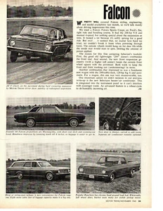 1966 FORD FALCON / RANCHERO ~ ORIGINAL NEW CAR PREVIEW ARTICLE / AD - Picture 1 of 1