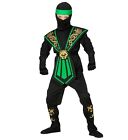 WZW131- Grüner Kombat Ninja Kinder Kostüm - Gr. 158cm - 2. Wahl