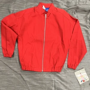 Vintage Ocean Pacific Jacket Size Large Red 100% Cotton - Picture 1 of 3