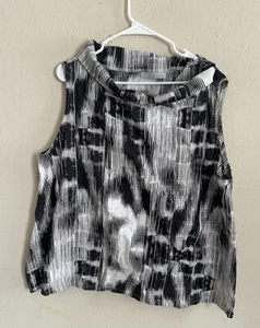 Bryn Walker Top  Sz XL Oversized Asymmetrical  Lagenlook - Picture 1 of 10