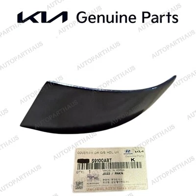 SE ADAPTA A 20-24 Kia Telluride CERRADURA PUERTA DELANTERA MANIJA EXTERIOR TAPA OEM NUEVO GRIS Foto 1 de 3