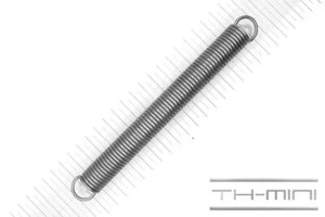 Molla di trazione 2,5 mm gancio occhiello 20 x 191 mm 21,2 kg spirale acciaio inox metallo - Foto 1 di 1