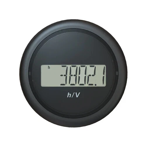 VDO ViewLine (52mm) Combined Engine Hour Counter & Voltmeter - 12/48V - Image 1 of 1