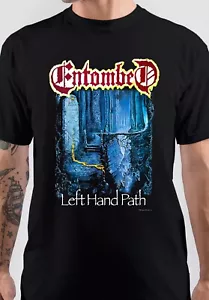 Entombed Band - Left Hand Path Short Sleeve Black Size S to 5XL T-Shirt AC1040 - Picture 1 of 3