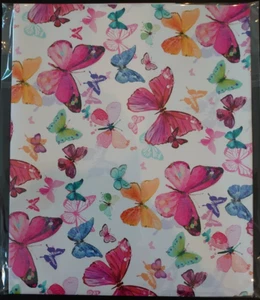 Simon Elvin Bright Pink Butterflies Wrapping Paper - 2 sheets paper 70 x 50cms - Picture 1 of 2