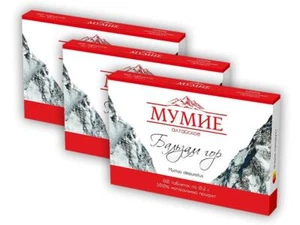 Mumijo 3x60 Tablette Altai Bergbalsam Mumio Momie Haute Qualité Shilajit Мумие - Imagen 1 de 3