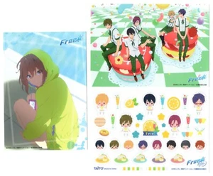 card + sticker Free Iwatobi Swim Club anime Nanase Haruka Makoto Rin Nagisa Rei - Picture 1 of 4