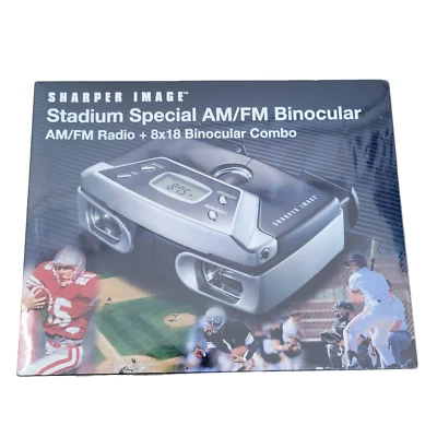 Sharper Image 2004 Stadium Special AM/FM 8x18 Binocular Combo Sealed - Image 1 of 4