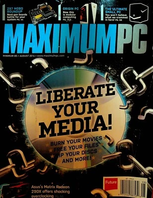 Maximum PC Magazine August 2014 Asus Matrix Radeon 290X 297 Mobo - Image 1 of 2