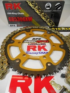 2012 YAMAHA YZF R1 GP 50th Ann. SUPERSPROX / RK 530 GXW CHAIN AND SPROCKETS KIT - Picture 1 of 6