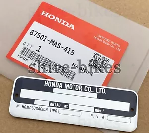 NEW Genuine Honda Frame Plate for CB1100 CB600 CB750 CBR1000 CBR1100 CBR600 - Picture 1 of 4