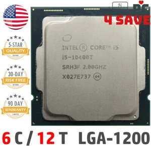 10th Gen Intel Core i5-10400T CPU 2.0GHz (Turbo 3.6GHz) 6-Core 12M LGA1200 SRH3F - Picture 1 of 1