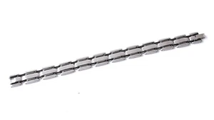 EDELSTAHL GEBÜRSTET & SCHWARZ IP HERREN ARMBAND MIT GRIECHISCHEM SCHLÜSSEL DESIGN, 8,25" - Bild 1 von 4