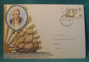 Großbritannien 1968 - Ersttagsausgabe 200th Anniversary Captain Cook's First Voyage - Bild 1 von 3